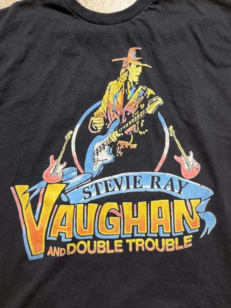 Stevie Ray Vaughan Vintage Double Trouble 1986 Black Unisex Shirt WA1424
