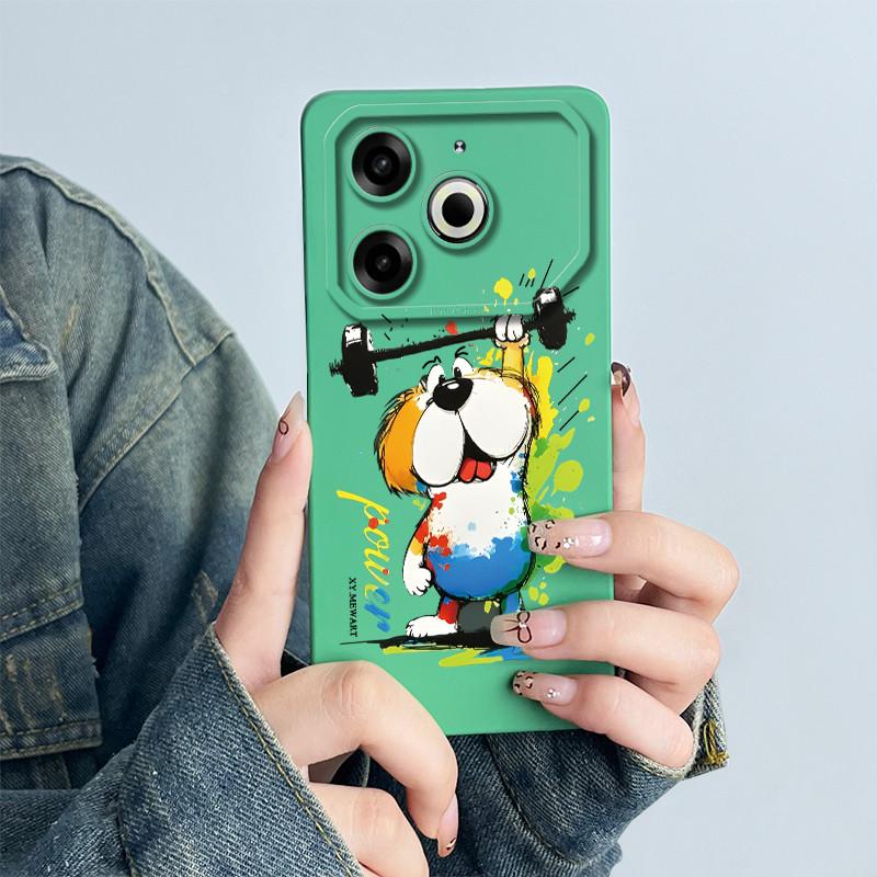 For Tecno Pova 6 Neo Phone Case Pova 6Neo Back Cover Silicone Cute Panda Flower Boys Girls Cartoon Shell Protective Coque Funda