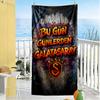 Galatasaray Beach Towel Super Soft Microfiber Quickdry Fabric Comfortable Lightweight Suitable for Swimming, Gym, Camping, Yoga Vacation