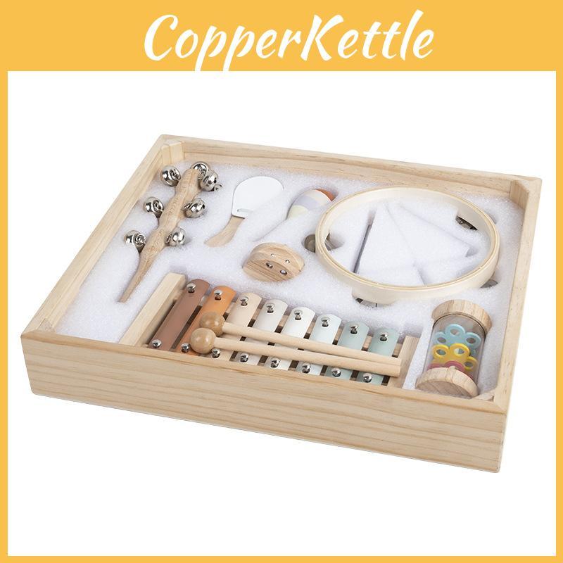 Wooden Glockenspiel Maracas Triangolo Music Enlightenment Children Puzzle Toy For Wooden Frame And Handheld Skills Development