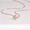 Lucky Four Leaf Grass Necklace, Female Clavicle Chain, Female Cold and Elegant Style, Korean Version, Simple and Small Style