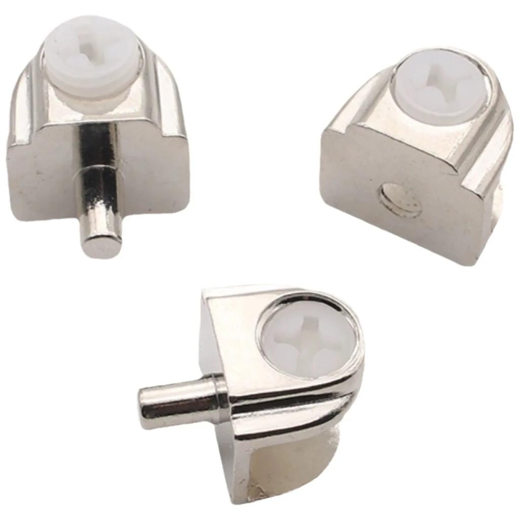 Zinc Alloy Fixed Adjustable Glass Support Plate Clamp Furniture Laminate Support Expansion Glass Clamp