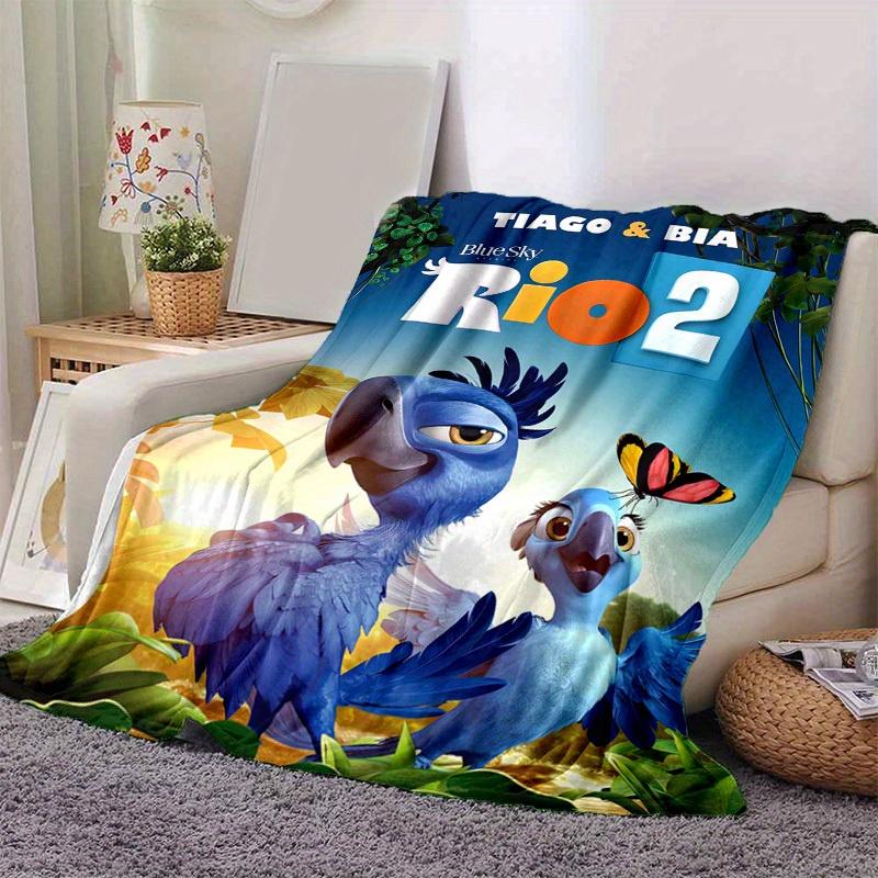 

1 шт., Персонажи фильма «Рио 2» Blue Sky Studios Домашний Декор Плед Идеально подходит для Дивана, Кровати, Путешествий, Кемпинга, Автомобиля 80x120cm