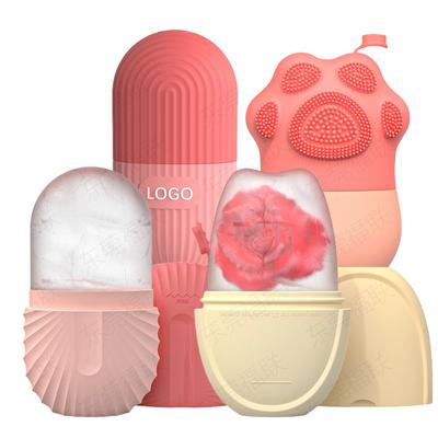 Silikon-Eiswürfelschalen, Schönheits-Lifting-Eisball-Gesichtsmassagegerät, Konturierender Augenroller, Gesichtsbehandlung, Reduzieren Sie Akne, Hautpflege-Werkzeug