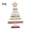 Decorative Wooden Ornaments for Windowsills Christmas Tree Ornament, Letter Sign Showcase Display Items Compact Stable Party Supplies Holiday
