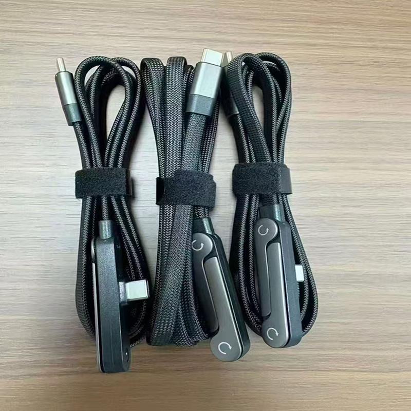 240W 5 FT 2-in-1 Invisible Stand Multi-Angle Adjustable Stand 5A Fast Charging Type-C Cable