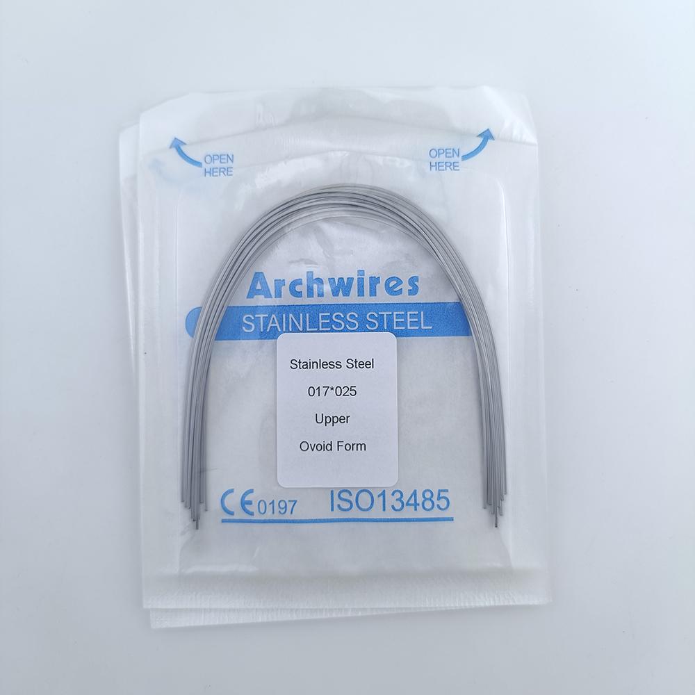 Orthodontische Boogdraad Tandheelkundig Roestvrij Staal Ovaal Vorm Boogdraden Super Elastisch Tandarts Materialen 100 stuks