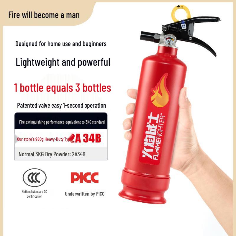 Flame Warrior Ultra Dry Powder Fire Extinguisher for Home & Car