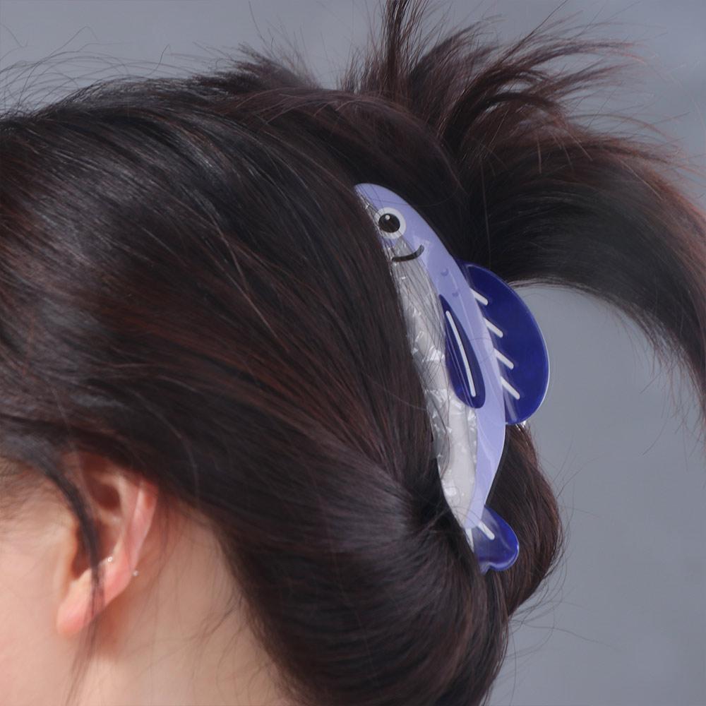 Geometry Ocean Sardine Hair Clip Hairpin Plastic Grab Clip Creative Large Hair Claw  Party