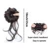 2 Pcs Messy Bun Hair Piece Tousled Updo With Tendrils Hair Bun Extensions Wavy Curly Hair For Women