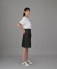Seinteukeulu Fb Cover Pocket Elastic Skirt Fcm-1307 Black Denim Brs