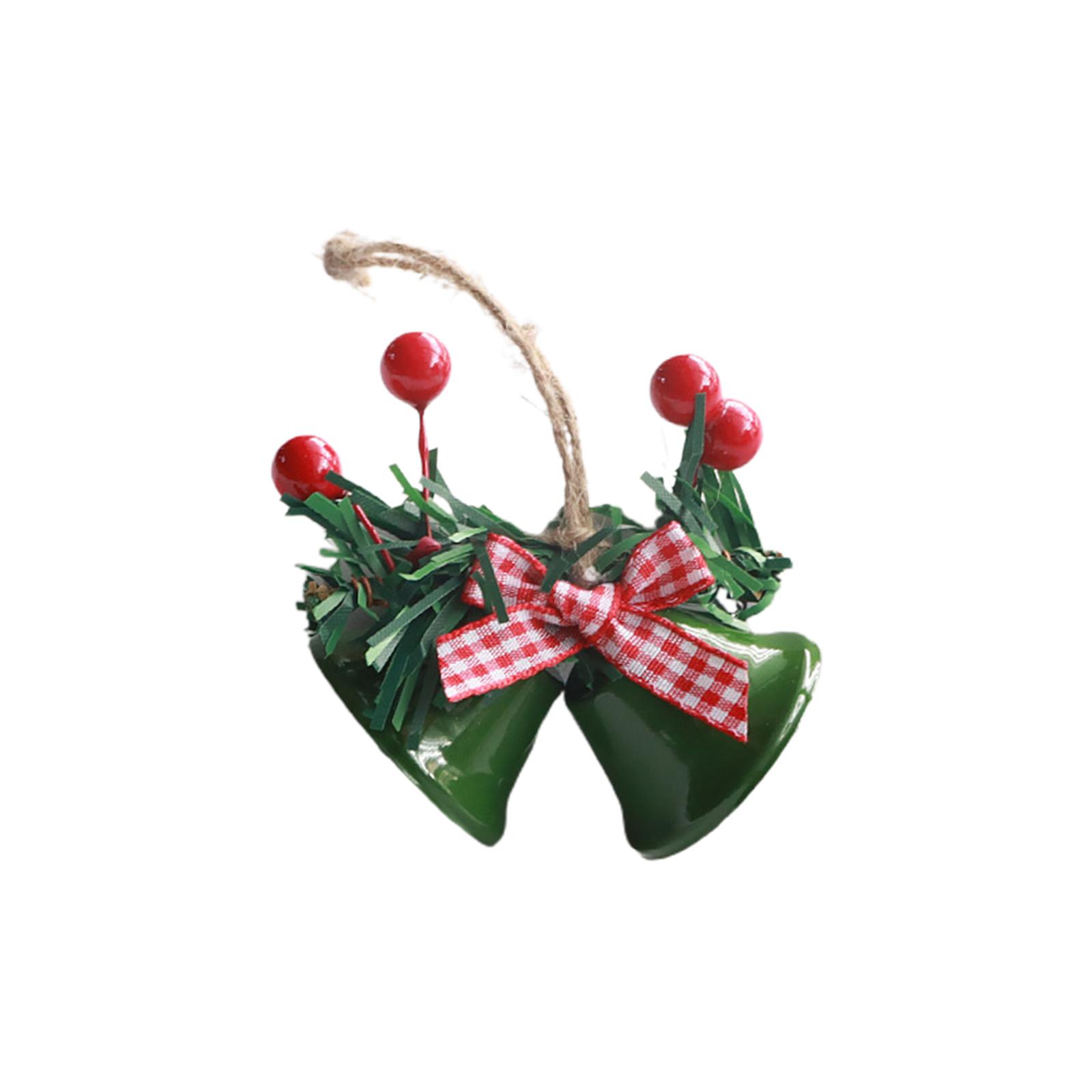 

Christmas Bell Ornaments Christmas Decoration for Home Porch Party Supplies зелений