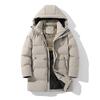 Winter Männer Plus Größe Wasserdicht Winddicht Mittel Langer Mantel Baumwolle Tasche Verdickt Schwarz Gold Mit Kapuze Baumwolle Jacke