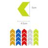 ISGTDRM 12 Pcs/Set Reflective Arrow Sign Tape Warning Safety Sticker for Car Bumper Trunk Hazard Tape Motorcycle Accessories