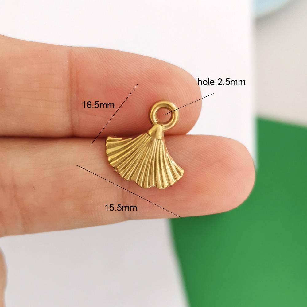 1 Piece Stainless Steel Pendant Charm Heart Rose Shell Star Sun Butterfly Bow Flower Red Gold Custom Necklace