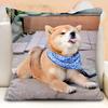 New Funny Shiba Inu Pillow Case Cute Cartoon Dog Cushion Cover For Bedroom Living Room Home Decorative Pillowcase