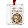 Clear Acrylic Christmas Tree Holder Hanging Ornament for Holiday Home Decor