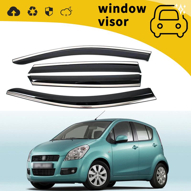 Suzuki Splash 12' Rain Shields: Door & Window Deflectors, Rain Eyebrows, Car Decoration