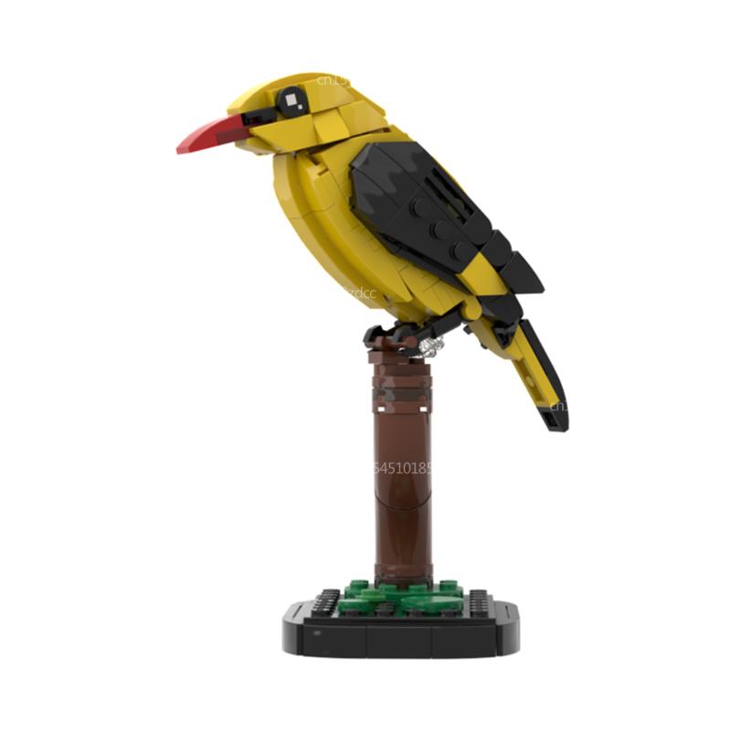 MOC Animal Bird Raven Kingfisher Feral Pigeon Model Building Blocks Set Robin Eagle Assembly Bricks Toys Birthday Xmas Gifts