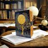 Vintage Tree of Life Leather Journal | Handmade Diary with Antique Pages