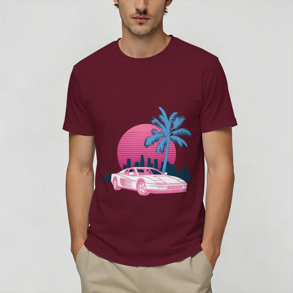 Vintage Miami Vices TShirt Unisex Novelty Cotton Tee Shirt Round Neck Short Sleeve T Shirts Plus Size Clothes