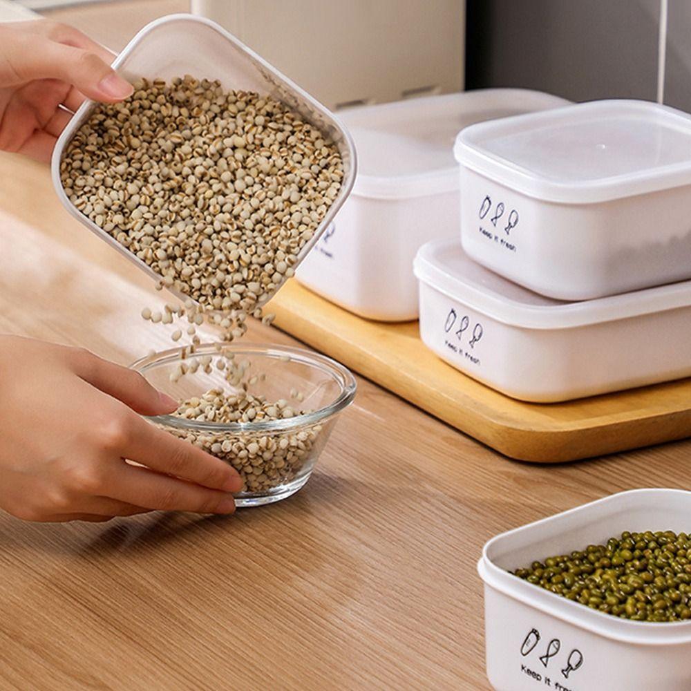 Großvolumige Trockenfrüchtebox Versiegeltes Glas Frischhaltebehälter für Gemüse Lebensmittelbehälter