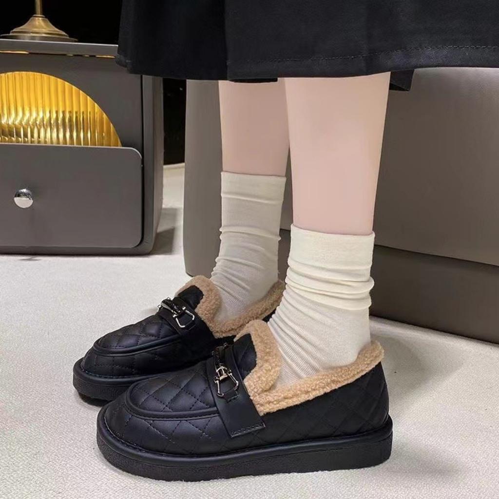 Ladies, Warm Shoes, Cotton Shoes, Non Slip Shoes, Wear-resistant, Comfortable Shoes, Soft Soled Shoes, Plush Cotton