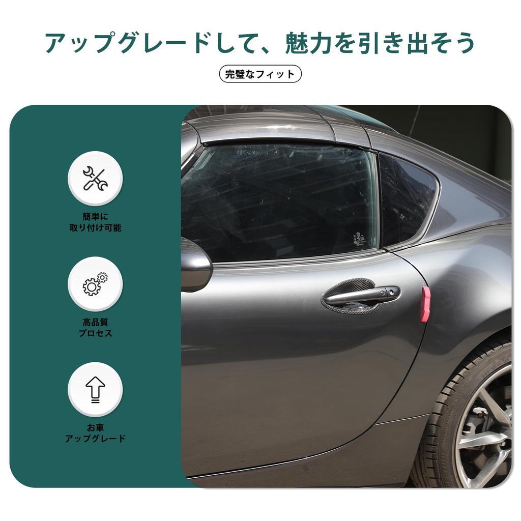 Hcilloend New Mazda Roadster ND Series Dedicated Door Handle Protector, Door Handle Cover, Door