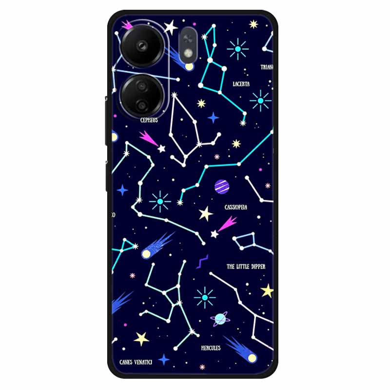 Funda For Xiaomi Poco C65 Case Soft Lion Wolf Black Shockproof Back Cover for Poco C65 C 65 Soft Case Poco C65 Cool Soft Bumper
