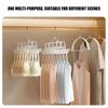Carbon Steel Clothes Hanger with PVC-Coated Hanging Spots and Folding Frame for Bras, Belts, Hats, and Camisoles