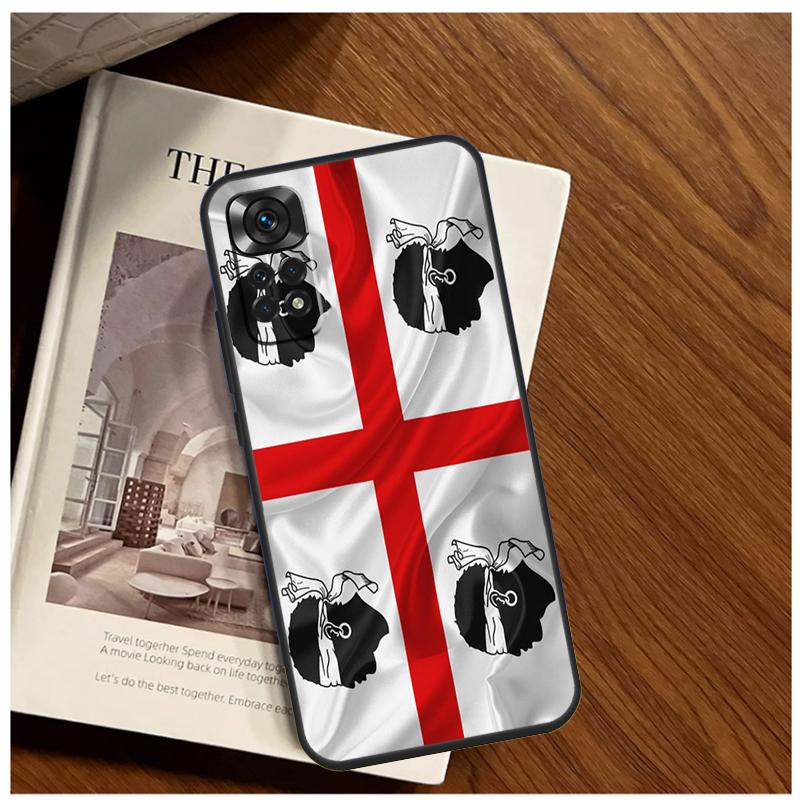 Flag of Sardinia Case For Xiaomi Redmi Note 14 13 9 10 11 12 15 Pro Plus Cover For Redmi 15 C 13C 12C 10C 14C