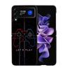 Gamer zone traffic sign Game handle Phone Case For Samsung Z Flip 7 6 5G Galaxy Z Flip4 Z Flip5 Z Flip3 Coque Black Hard PC Shel