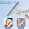 Rubber Floor Broom, Household Rubber Scraper with TRP Soft Silicone Blade for Bathroom Tiles, Garage Concrete, Shower Glass, and Window Cleaning