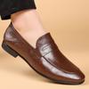 Genuine Leather Men's Casual Shoes Business Formal Men Black Loafers Moccasins Breathable Slip On Male Boat Shoes Comfy Flats