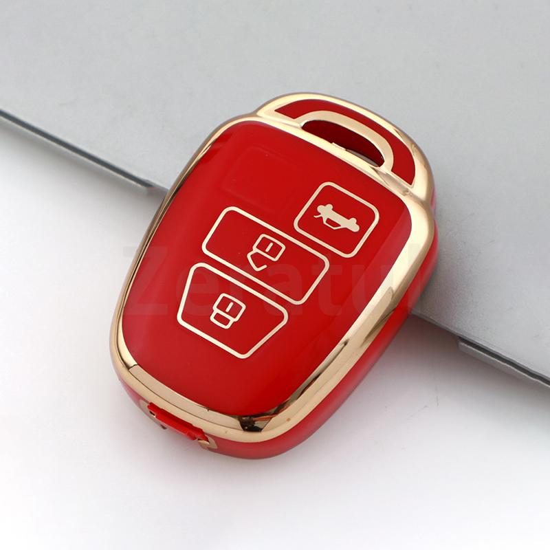 Fashion Tpu Silver Edge Car Key Shell Case Fob Cover For Toyota Rav4 Hiace Land Cruiser Aqua Ractis Corolla Vitz Accessories