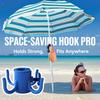 3Pc Strong Parasol Hook Widely Compatible Beach Umbrella Holder Wear-resistant Space-saving Four Feet Umbrella Stand Accessory