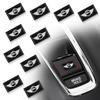 2/5/10Pcs Carbon Fiber Steering Wheel Car Logo Emblem 3D Stickers For BMW Mini Cooper F54 F55 F56 R56 R60 SONE Roadster Clubman Coupe
