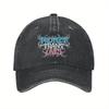 Schutz für Trans-Leben Pride Flag Baseballkappe Denim Outdoor Sonnenhut mit Design Lässiger Stil für Unisex Damen Outdoor Accessoire