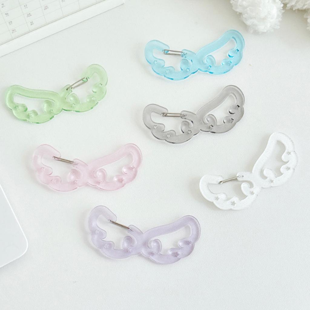 Flügel/Sterne Form Karabiner Acryl Schnalle Schlüsselanhänger Mehrzweck Schlüsselring Haken Tasche Dekorative Schnalle für Rucksack Handtasche