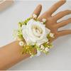 Silk Wedding Brooch Artifical Groom's Chest Flower Elegant Rose Boutonniere  Wedding Accessories