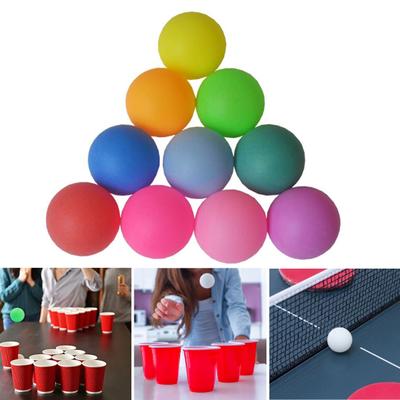 Pongbollar Frostad yta Elastiska runda Slagtåliga bordtennisbollar