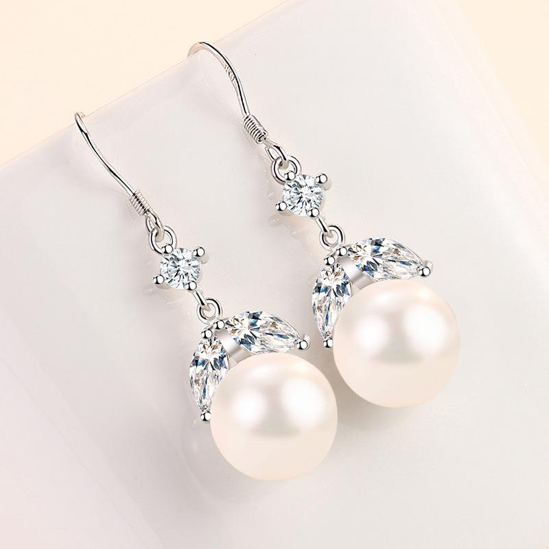 Lindon Kupferlegierung Zirkon Ohrringe Tropfen Ohrringe für Frauen Hochzeit Party Geschenke