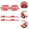 50 Pcs Süße Liebe Picks Valentinstag Kuchen Einsätze Obst Kuchen Cupcake Decor Topper Rot Ornament