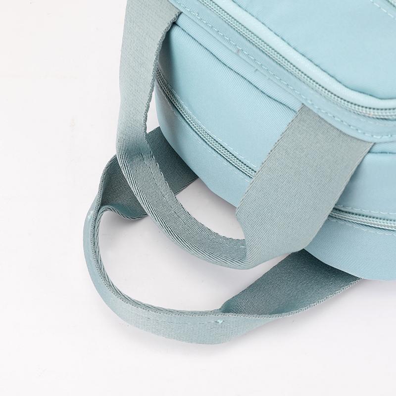 Women's Multifunctional Nylon Backpack Solid Color Shoulder Bag Crossbody Bag Commuter Handbag