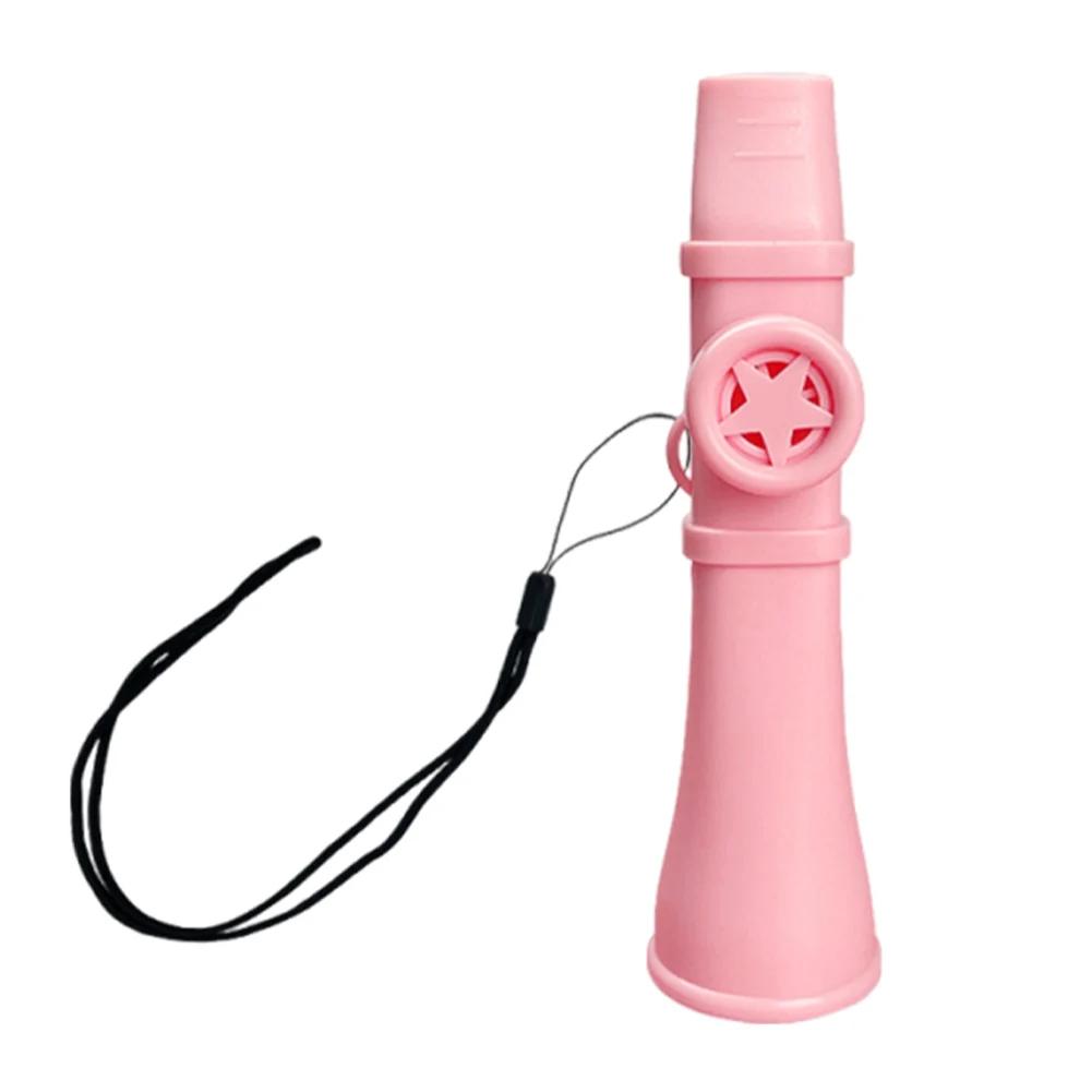 

Professional Mouth Flute with Lanyard Small Kazoo Portable Musical Flute for Adults Beginner Music Lovers розовый