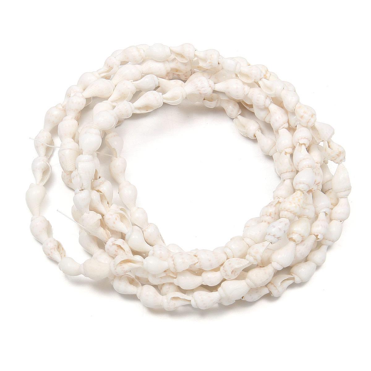 

Ожерелье из ракушек,185 штук 6-9mm белый