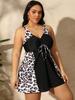 Tankini Plus Size Swimsuit Woman 2025 Bikini Set Two-Piece Swimwear Women Bathing Suit Beachwear Swimdress Monokini 5XL