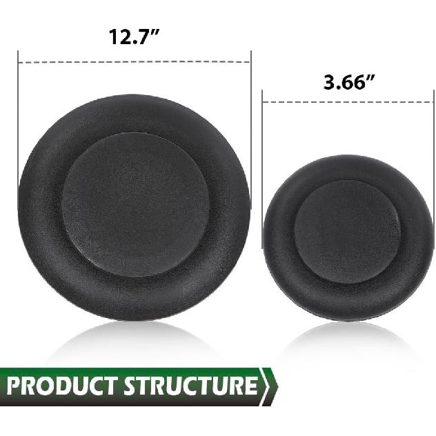 

GRAND ORANGE Fifth Wheel Hitch Puck Cover Plug Trim Ring Kit Compatible with 2011-2023 Ford F250 F350 F450 F550 Super Duty Trucks BC3Z-99000A25-A