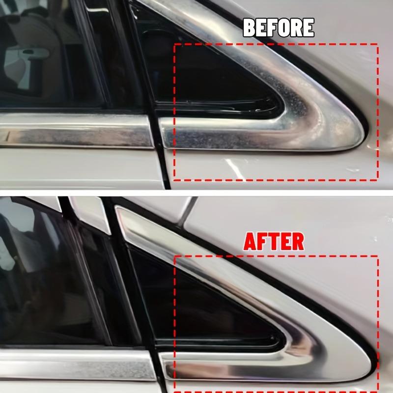 Chrome-plating professional polishing wax. A simple, wipe-on chrome restoration paste. Restores the original shine to vehicle ch