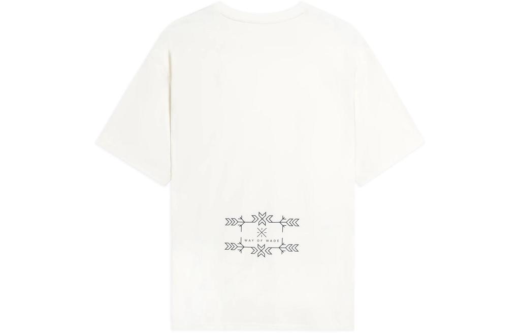 Li Ning T Shirts Unisex Ivory Crew Neck Moderate Straight Fit AHSS805-3